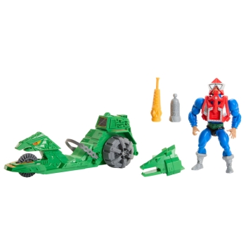 Masters of the Universe Origins Actionfigur mit Fahrzeug Mekaneck & Ground Ripper 14 cm von Mattel